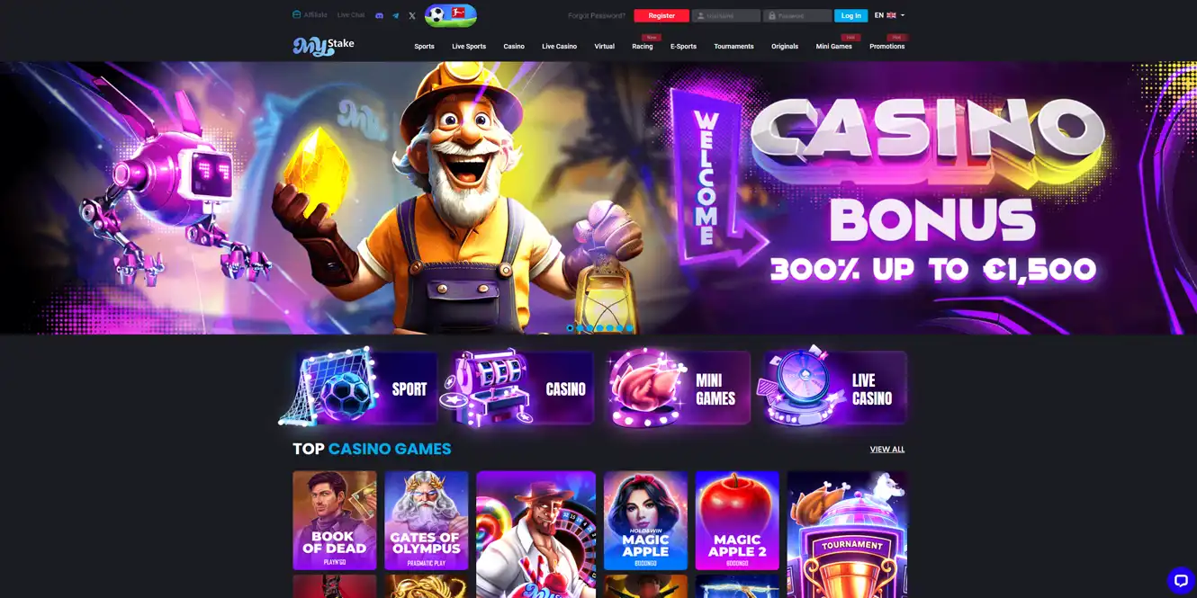 mystake casino home page